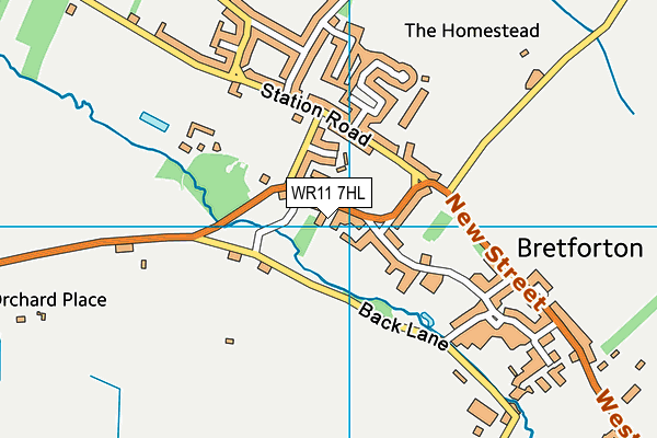 WR11 7HL map - OS VectorMap District (Ordnance Survey) WR11 7HL map - OS VectorMap District (Ordnance Survey)