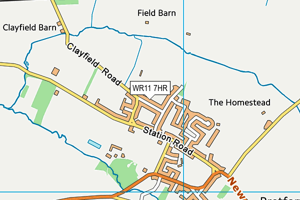 WR11 7HR map - OS VectorMap District (Ordnance Survey) WR11 7HR map - OS VectorMap District (Ordnance Survey)