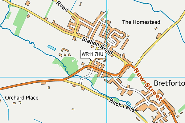 WR11 7HU map - OS VectorMap District (Ordnance Survey) WR11 7HU map - OS VectorMap District (Ordnance Survey)