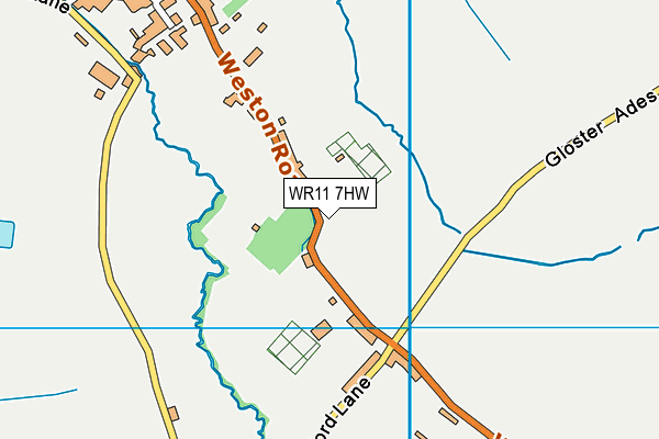 WR11 7HW map - OS VectorMap District (Ordnance Survey) WR11 7HW map - OS VectorMap District (Ordnance Survey)