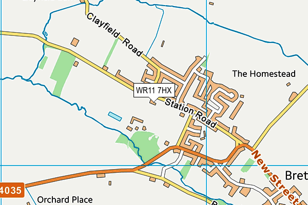 WR11 7HX map - OS VectorMap District (Ordnance Survey) WR11 7HX map - OS VectorMap District (Ordnance Survey)