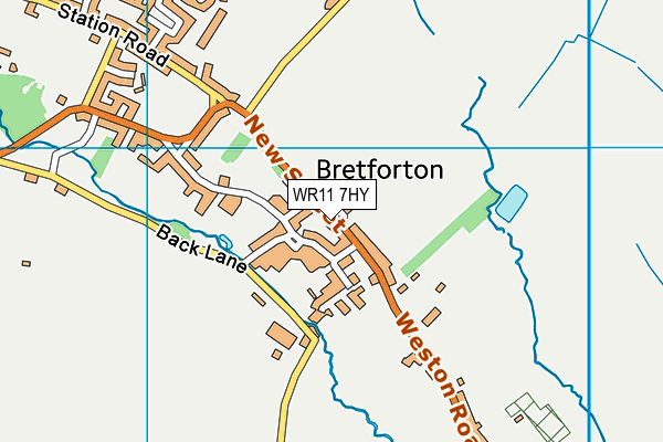 WR11 7HY map - OS VectorMap District (Ordnance Survey) WR11 7HY map - OS VectorMap District (Ordnance Survey)