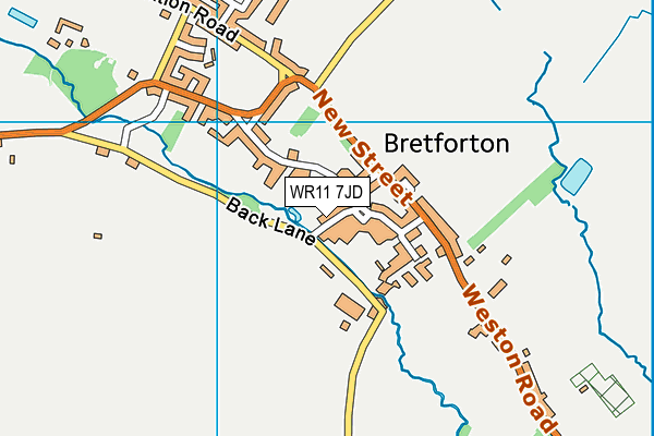 WR11 7JD map - OS VectorMap District (Ordnance Survey) WR11 7JD map - OS VectorMap District (Ordnance Survey)