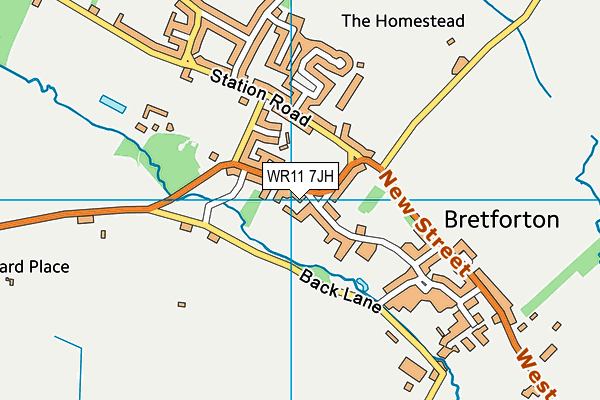 WR11 7JH map - OS VectorMap District (Ordnance Survey) WR11 7JH map - OS VectorMap District (Ordnance Survey)