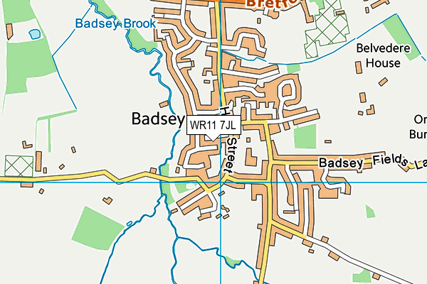 WR11 7JL map - OS VectorMap District (Ordnance Survey) WR11 7JL map - OS VectorMap District (Ordnance Survey)
