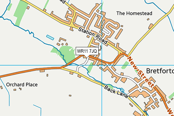 WR11 7JQ map - OS VectorMap District (Ordnance Survey) WR11 7JQ map - OS VectorMap District (Ordnance Survey)