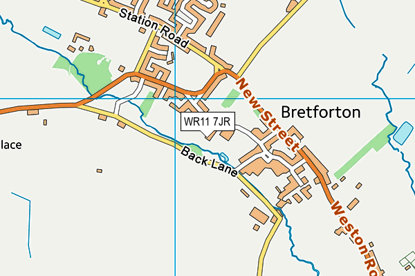 WR11 7JR map - OS VectorMap District (Ordnance Survey) WR11 7JR map - OS VectorMap District (Ordnance Survey)