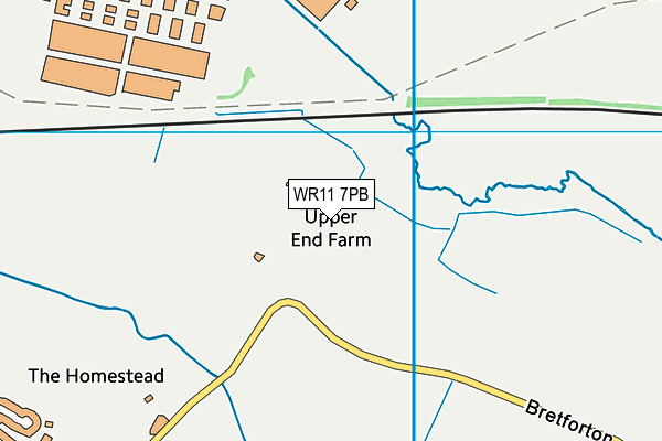 WR11 7PB map - OS VectorMap District (Ordnance Survey) WR11 7PB map - OS VectorMap District (Ordnance Survey)
