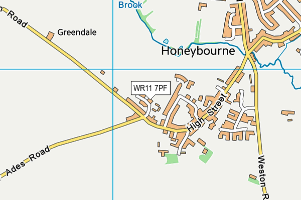 WR11 7PF map - OS VectorMap District (Ordnance Survey) WR11 7PF map - OS VectorMap District (Ordnance Survey)
