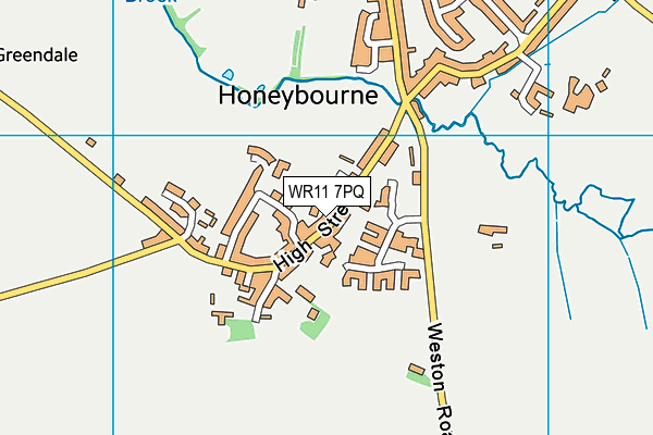 WR11 7PQ map - OS VectorMap District (Ordnance Survey) WR11 7PQ map - OS VectorMap District (Ordnance Survey)