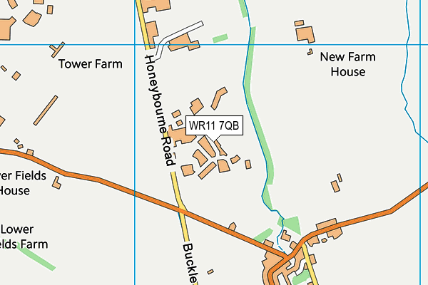 WR11 7QB map - OS VectorMap District (Ordnance Survey) WR11 7QB map - OS VectorMap District (Ordnance Survey)