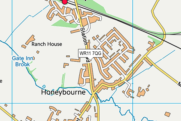 WR11 7QG map - OS VectorMap District (Ordnance Survey) WR11 7QG map - OS VectorMap District (Ordnance Survey)