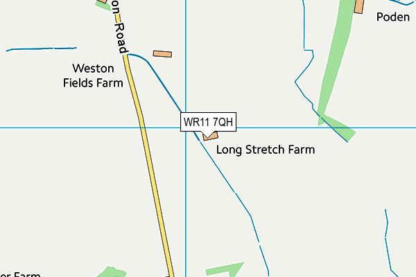 WR11 7QH map - OS VectorMap District (Ordnance Survey) WR11 7QH map - OS VectorMap District (Ordnance Survey)