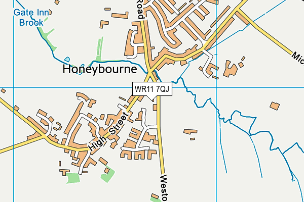 WR11 7QJ map - OS VectorMap District (Ordnance Survey) WR11 7QJ map - OS VectorMap District (Ordnance Survey)
