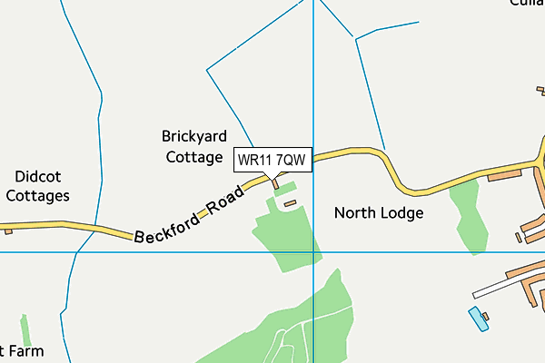 WR11 7QW map - OS VectorMap District (Ordnance Survey) WR11 7QW map - OS VectorMap District (Ordnance Survey)
