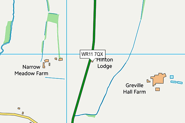 WR11 7QX map - OS VectorMap District (Ordnance Survey) WR11 7QX map - OS VectorMap District (Ordnance Survey)