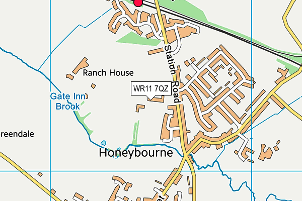 WR11 7QZ map - OS VectorMap District (Ordnance Survey) WR11 7QZ map - OS VectorMap District (Ordnance Survey)