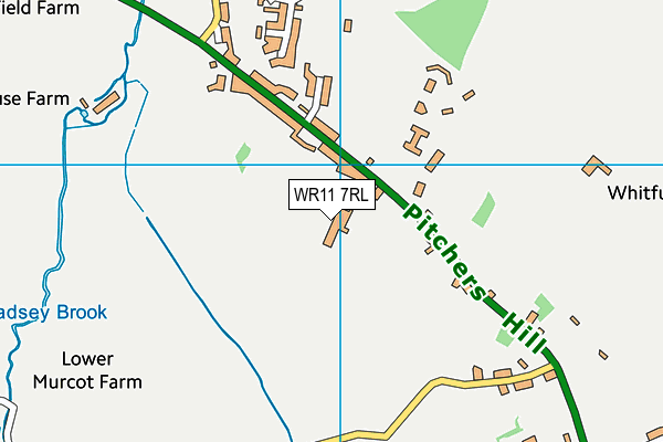 WR11 7RL map - OS VectorMap District (Ordnance Survey) WR11 7RL map - OS VectorMap District (Ordnance Survey)