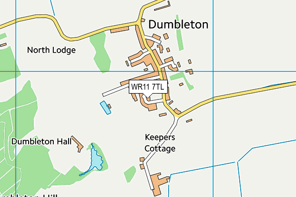 WR11 7TL map - OS VectorMap District (Ordnance Survey) WR11 7TL map - OS VectorMap District (Ordnance Survey)