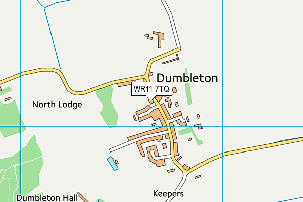 WR11 7TQ map - OS VectorMap District (Ordnance Survey) WR11 7TQ map - OS VectorMap District (Ordnance Survey)