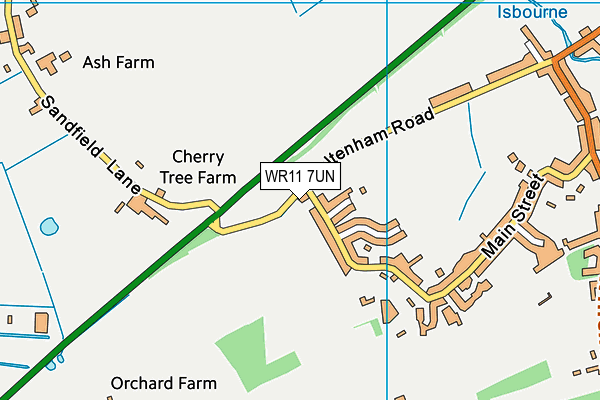 WR11 7UN map - OS VectorMap District (Ordnance Survey) WR11 7UN map - OS VectorMap District (Ordnance Survey)