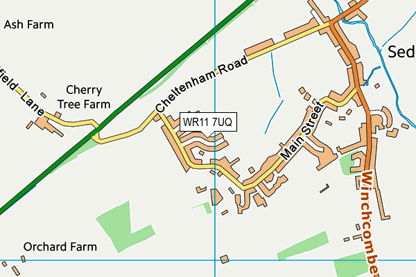 WR11 7UQ map - OS VectorMap District (Ordnance Survey) WR11 7UQ map - OS VectorMap District (Ordnance Survey)