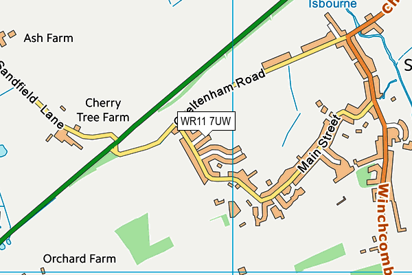 WR11 7UW map - OS VectorMap District (Ordnance Survey) WR11 7UW map - OS VectorMap District (Ordnance Survey)