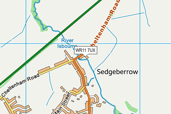 WR11 7UX map - OS VectorMap District (Ordnance Survey) WR11 7UX map - OS VectorMap District (Ordnance Survey)