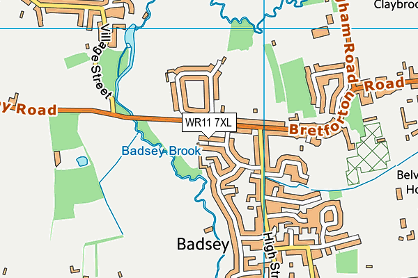 WR11 7XL map - OS VectorMap District (Ordnance Survey) WR11 7XL map - OS VectorMap District (Ordnance Survey)