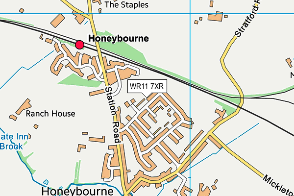WR11 7XR map - OS VectorMap District (Ordnance Survey) WR11 7XR map - OS VectorMap District (Ordnance Survey)