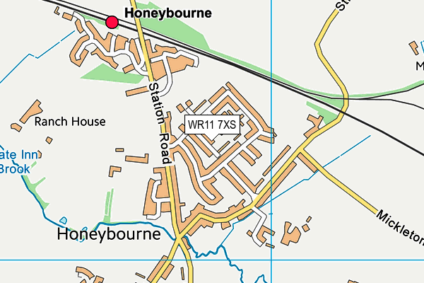 WR11 7XS map - OS VectorMap District (Ordnance Survey) WR11 7XS map - OS VectorMap District (Ordnance Survey)