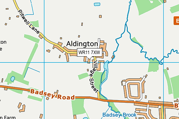WR11 7XW map - OS VectorMap District (Ordnance Survey) WR11 7XW map - OS VectorMap District (Ordnance Survey)