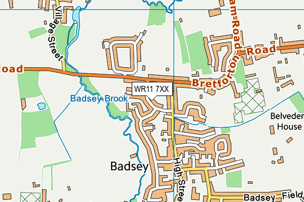 WR11 7XX map - OS VectorMap District (Ordnance Survey) WR11 7XX map - OS VectorMap District (Ordnance Survey)