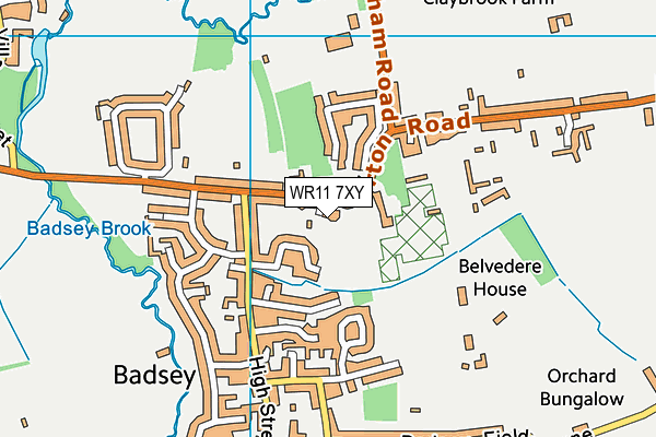 WR11 7XY map - OS VectorMap District (Ordnance Survey) WR11 7XY map - OS VectorMap District (Ordnance Survey)