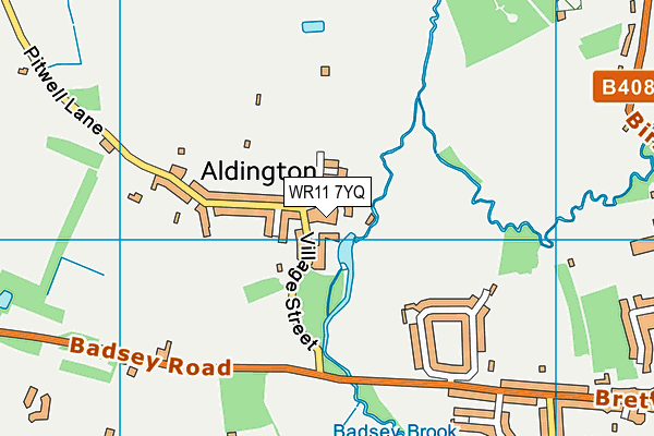 WR11 7YQ map - OS VectorMap District (Ordnance Survey) WR11 7YQ map - OS VectorMap District (Ordnance Survey)