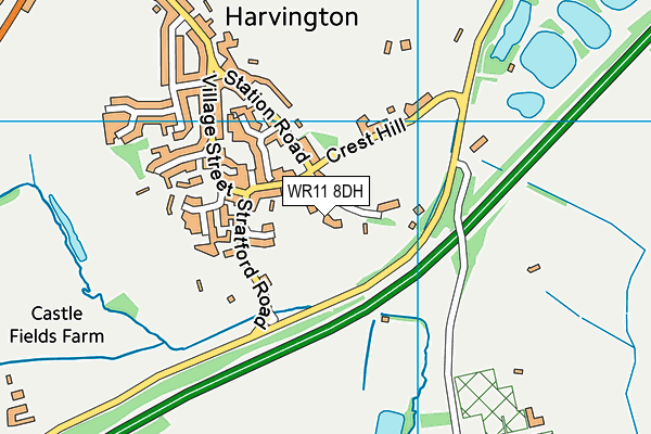 WR11 8DH map - OS VectorMap District (Ordnance Survey) WR11 8DH map - OS VectorMap District (Ordnance Survey)