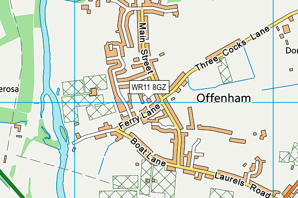 WR11 8GZ map - OS VectorMap District (Ordnance Survey) WR11 8GZ map - OS VectorMap District (Ordnance Survey)