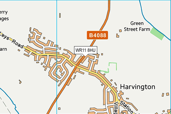 WR11 8HU map - OS VectorMap District (Ordnance Survey) WR11 8HU map - OS VectorMap District (Ordnance Survey)