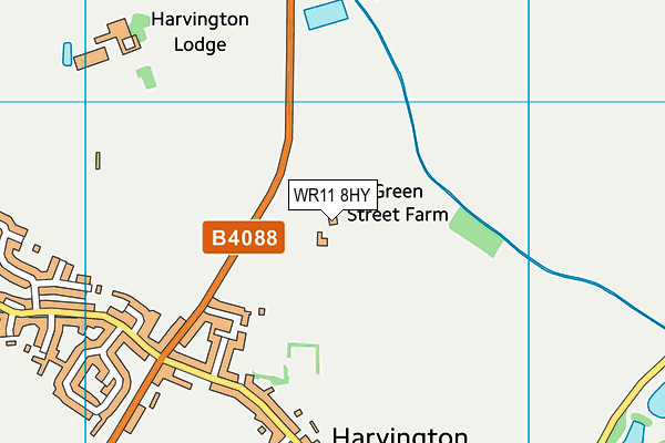 WR11 8HY map - OS VectorMap District (Ordnance Survey) WR11 8HY map - OS VectorMap District (Ordnance Survey)