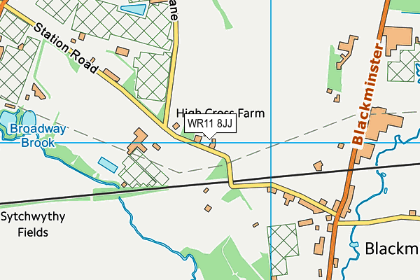 WR11 8JJ map - OS VectorMap District (Ordnance Survey) WR11 8JJ map - OS VectorMap District (Ordnance Survey)