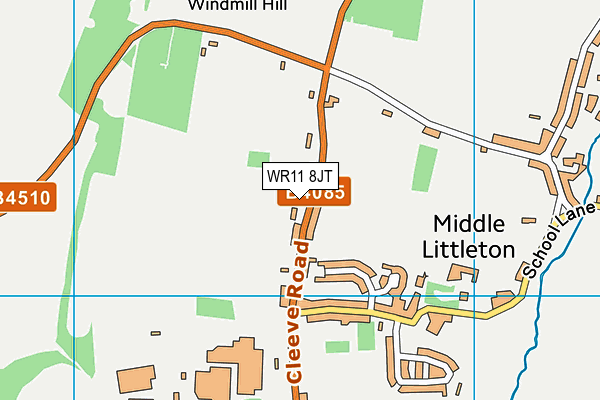 WR11 8JT map - OS VectorMap District (Ordnance Survey) WR11 8JT map - OS VectorMap District (Ordnance Survey)