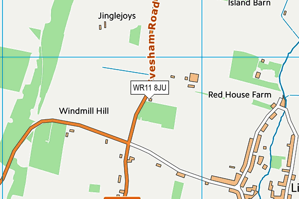 WR11 8JU map - OS VectorMap District (Ordnance Survey) WR11 8JU map - OS VectorMap District (Ordnance Survey)