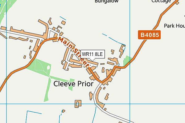 WR11 8LE map - OS VectorMap District (Ordnance Survey) WR11 8LE map - OS VectorMap District (Ordnance Survey)