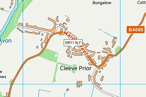 WR11 8LF map - OS VectorMap District (Ordnance Survey) WR11 8LF map - OS VectorMap District (Ordnance Survey)