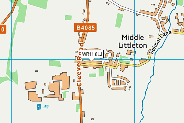 WR11 8LJ map - OS VectorMap District (Ordnance Survey) WR11 8LJ map - OS VectorMap District (Ordnance Survey)