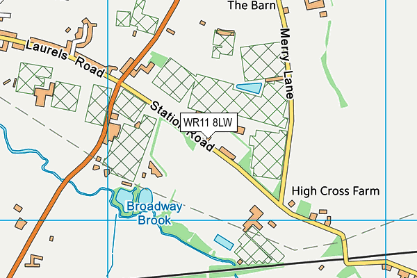 WR11 8LW map - OS VectorMap District (Ordnance Survey) WR11 8LW map - OS VectorMap District (Ordnance Survey)