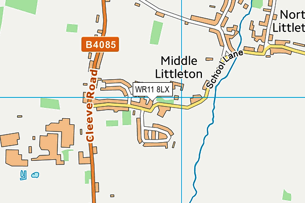 WR11 8LX map - OS VectorMap District (Ordnance Survey) WR11 8LX map - OS VectorMap District (Ordnance Survey)
