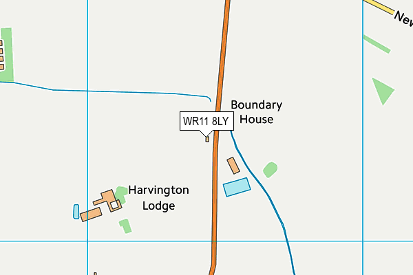 WR11 8LY map - OS VectorMap District (Ordnance Survey) WR11 8LY map - OS VectorMap District (Ordnance Survey)