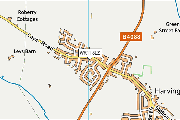 WR11 8LZ map - OS VectorMap District (Ordnance Survey) WR11 8LZ map - OS VectorMap District (Ordnance Survey)