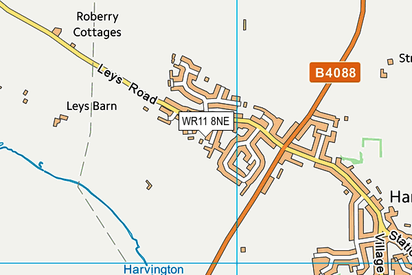 WR11 8NE map - OS VectorMap District (Ordnance Survey) WR11 8NE map - OS VectorMap District (Ordnance Survey)